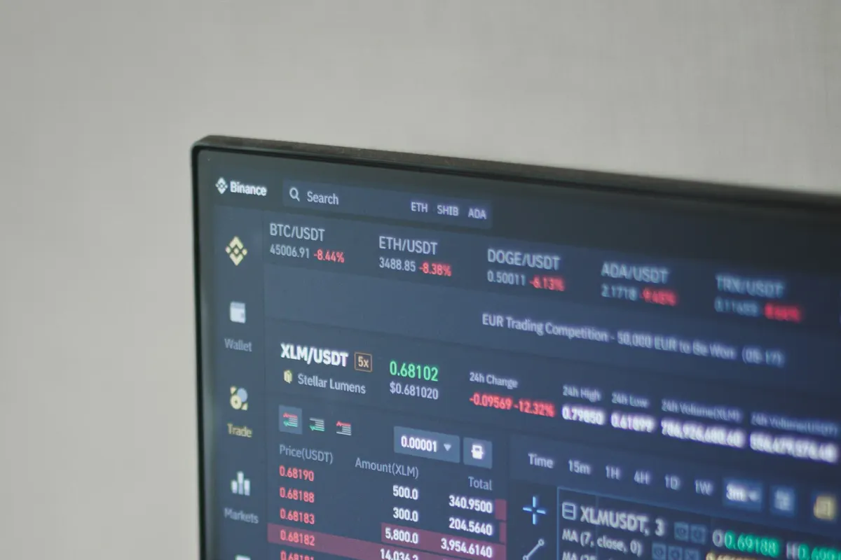 Trader analysing a longer-term market trend